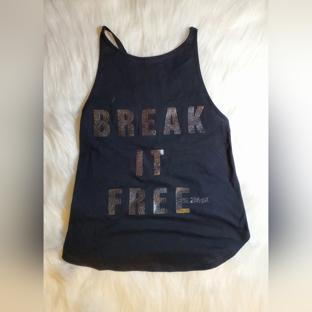 Zumba open back tank